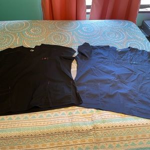 Lot of 2 Wonder Wink scrub tops 4x